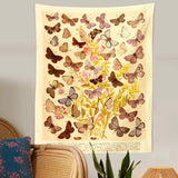 Roomtery Butterflies Species Botanical Tapestry, view 6