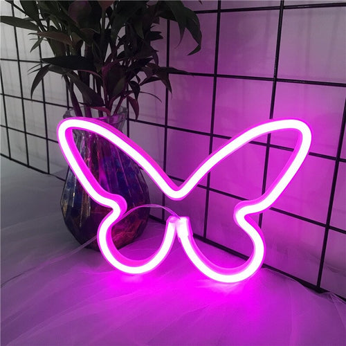 Roomtery Butterfly Wall Neon Sign