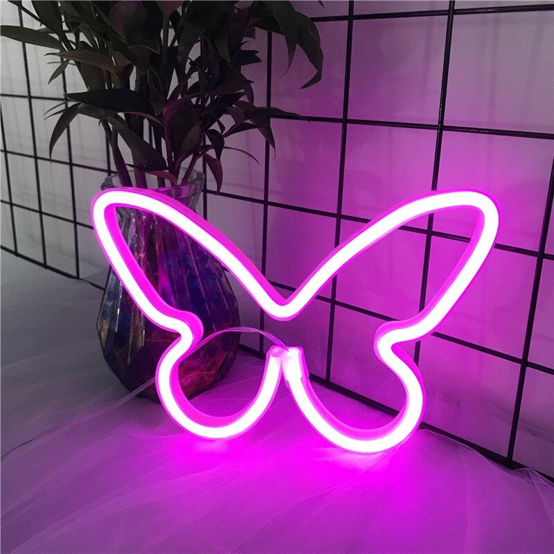 Roomtery Butterfly Wall Neon Sign