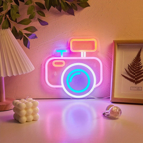 Roomtery Camera LED Neon Wall Sign