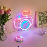 Roomtery Camera LED Neon Wall Sign, view 2