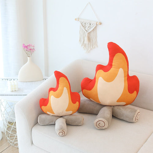 Roomtery Camp Fire Throw Pillow