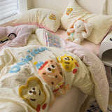 Roomtery Cartoon Embroidered Toast Bread Bedding Set, view 5