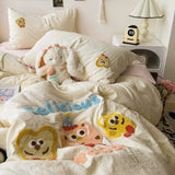 Roomtery Cartoon Embroidered Toast Bread Bedding Set, view 6