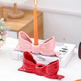 Roomtery Ceramic Bow-Shaped Candle Holder, view 4