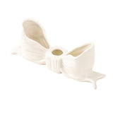 Roomtery Ceramic Bow-Shaped Candle Holder, view 5