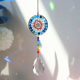 Roomtery Chakra Circle Crystal Suncatcher, view 4