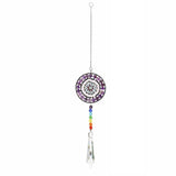 Roomtery Chakra Circle Crystal Suncatcher, view 5