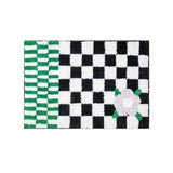 Roomtery Checkerboard Flower Accent Rug, view 2