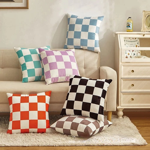 Roomtery Checkered Cushion Cover