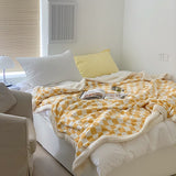 Roomtery Checkered Fluffy Blanket, view 4