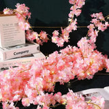 Roomtery Cherry Blossom Flower Garland String Lights, view 3