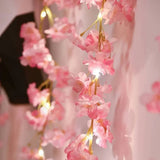 Roomtery Cherry Blossom Flower Garland String Lights, view 4