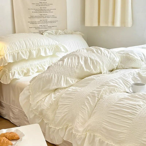Roomtery Chic Girl Ruffle Bedding Set