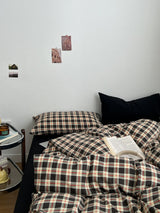 Roomtery Christmas Plaid Print Bedding Set, view 6