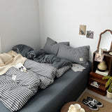 Roomtery Classic Black Gingham Bedding Set, view 5