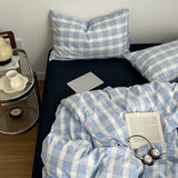 Roomtery Cloud Blue Gingham Check Bedding Set, view 3