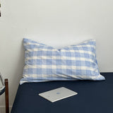 Roomtery Cloud Blue Gingham Check Bedding Set, view 4