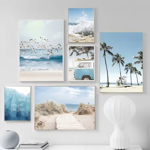 Roomtery Coastal Life Aesthetic Canvas Posters