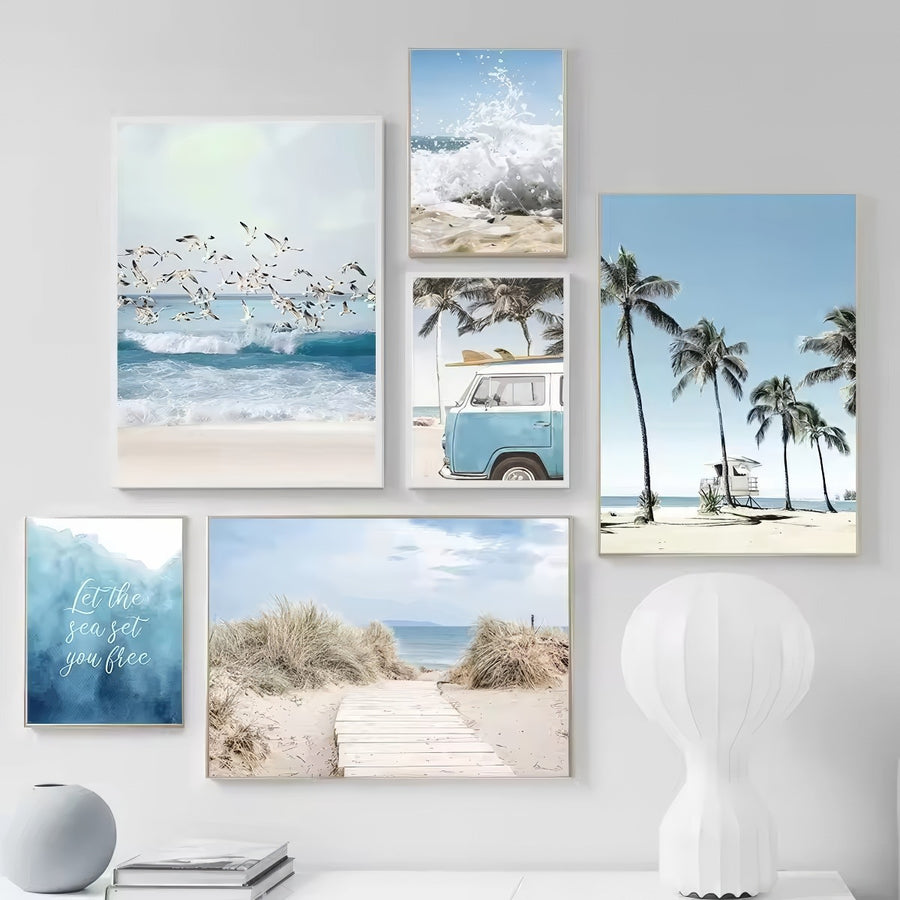 Roomtery Coastal Life Aesthetic Canvas Posters