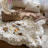 Roomtery Coffee Time Embroidery Bedding Duvet Cover Set, view 2