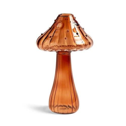 Roomtery Colored Glass Magic Mushroom Vase