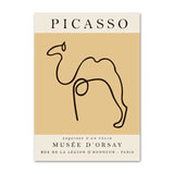 Roomtery Colored Picasso Outlines Canvas Posters, view 5