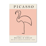 Roomtery Colored Picasso Outlines Canvas Posters, view 6