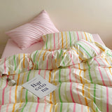 Roomtery Colorful Pastel Stripes Bedding Set, view 2