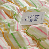Roomtery Colorful Pastel Stripes Bedding Set, view 4