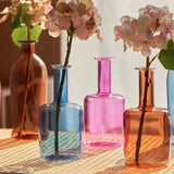 Roomtery Colorful Vintage Bottle Glass Vase, view 4