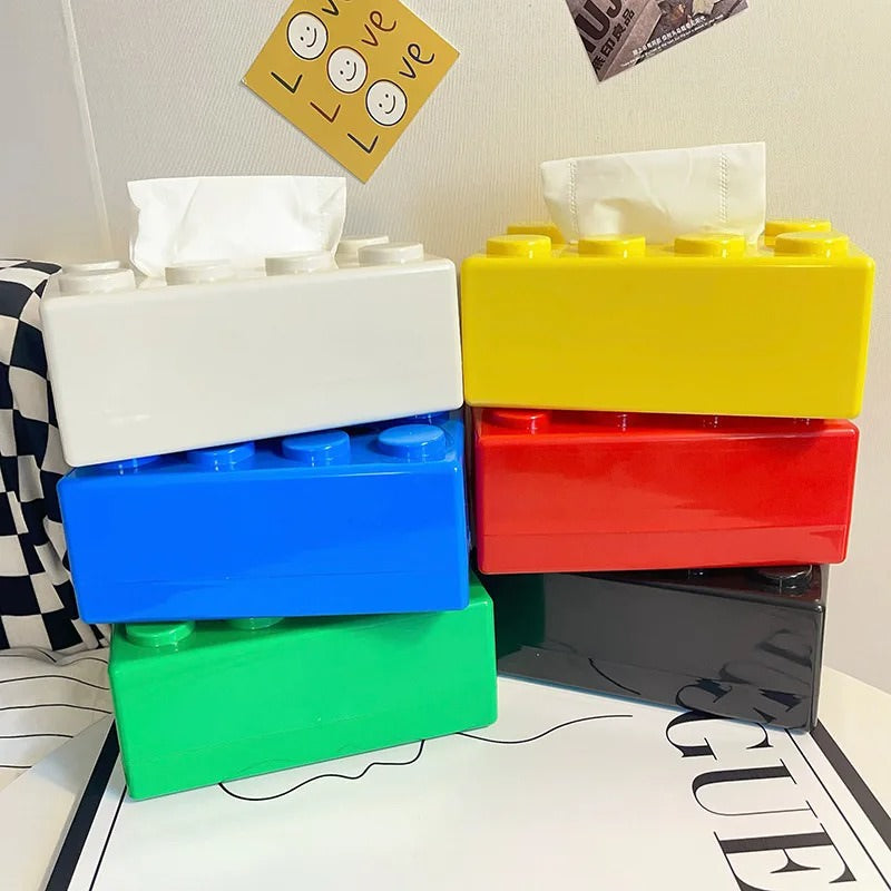 Roomtery Construction Brick Tissue Holder