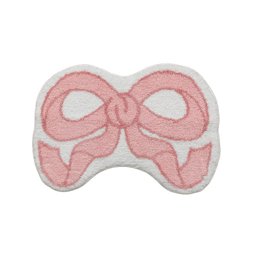 Roomtery Coquette Aesthetic Bow Shaped Rug