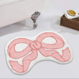 Roomtery Coquette Aesthetic Bow Shaped Rug, view 3
