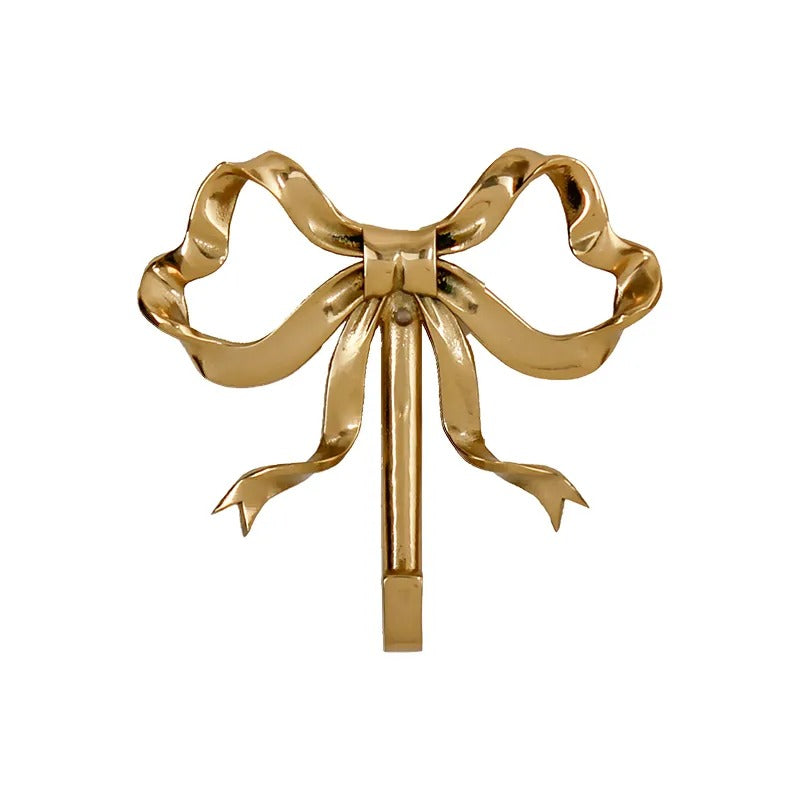 Roomtery Coquette Brass Bow Wall Hook