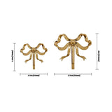 Roomtery Coquette Brass Bow Wall Hook, view 4