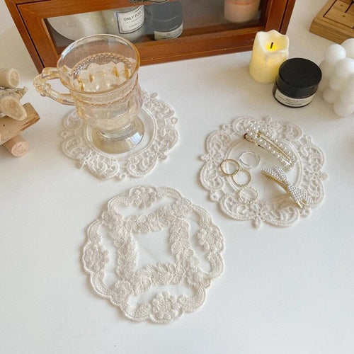 Roomtery Coquette Doily Lace Coaster