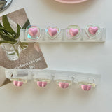 Roomtery Coquette Pink Hearts Cable Holder, view 3
