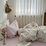 Roomtery Coquette Pink Blooming Roses Bedding Set, view 2