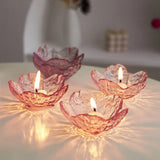 Roomtery Coquette Pink Flower Candle Holder, view 2