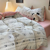 Roomtery Coquette Print Dusty Pink Bedding Set, view 3