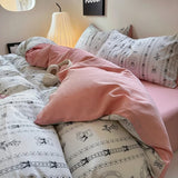 Roomtery Coquette Print Dusty Pink Bedding Set, view 5