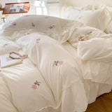 Roomtery Coquette Roses Ruffle Duvet Cover & Sham Set, view 2
