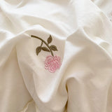 Roomtery Coquette Roses Ruffle Duvet Cover & Sham Set, view 5