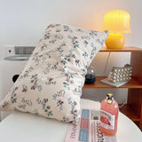 Roomtery Cottagecore Violet Flowers Cotton Bedding Set, view 4