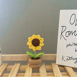 Roomtery Crochet Potted Mini Flowers, view 4