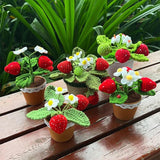 Roomtery Crochet Potted Strawberry Bush, view 2