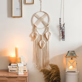 Roomtery The Cross Fringe Macrame Dreamcatcher, view 2