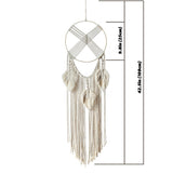Roomtery The Cross Fringe Macrame Dreamcatcher, view 4