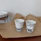 Roomtery Crumpled Coffee Cup Ceramic Cup, view 6